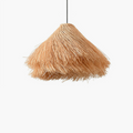 Retro Fringe Woven Rattan Pendant Light