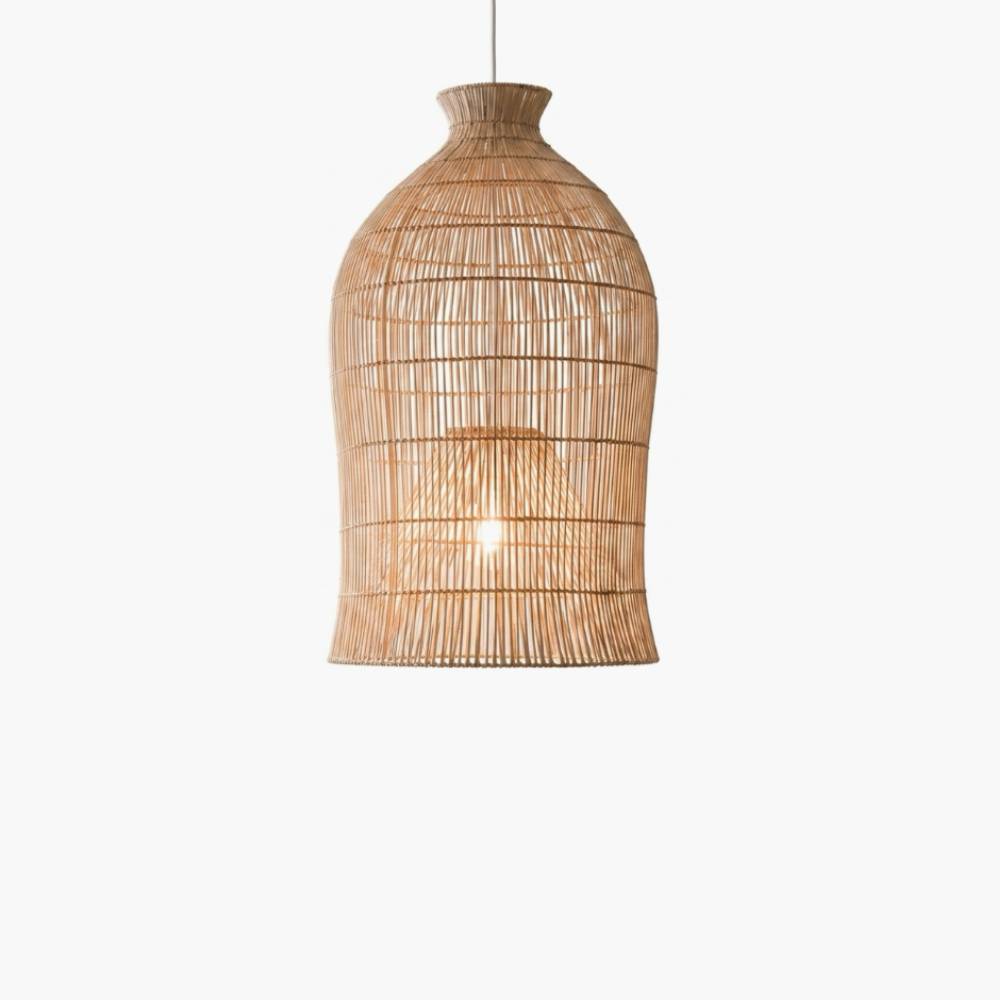 Symphonie Double-Layer Woven Rattan Pendant Light