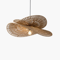 Éclipse Layered Woven Rattan Pendant Light