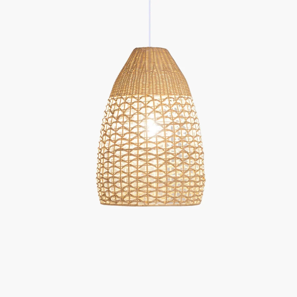 Elegance d'Antan Vintage Rattan Pendant Light