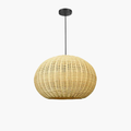 Soléa Woven Wicker Globe Pendant Light