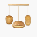 Trio Lumière Linear Multi-Pendant Bamboo Light