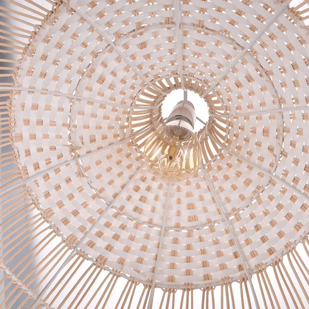 Polaire Scandinavian Woven Rattan Pendant Light