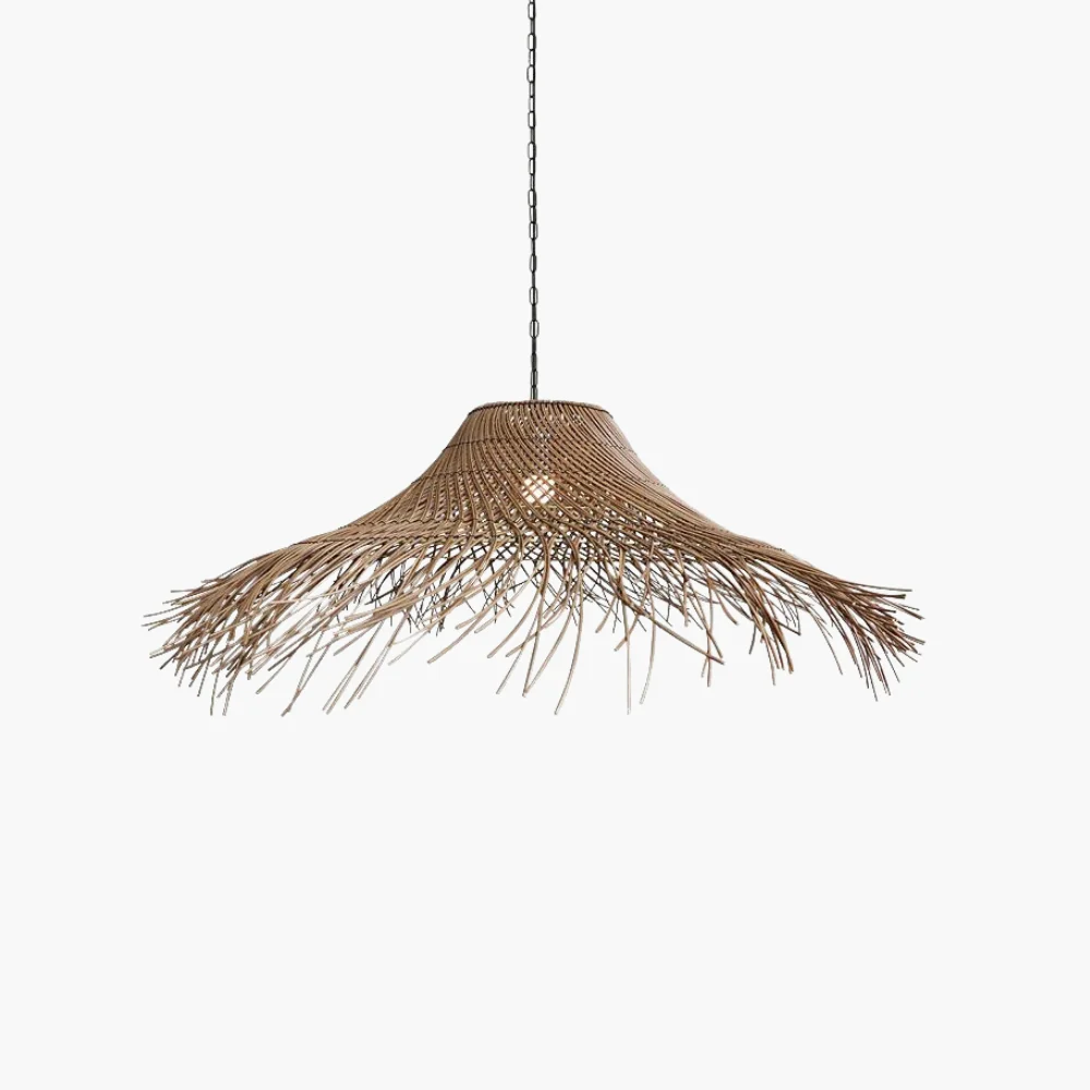 St. Tropez Terrace Woven Rattan Pendant Light
