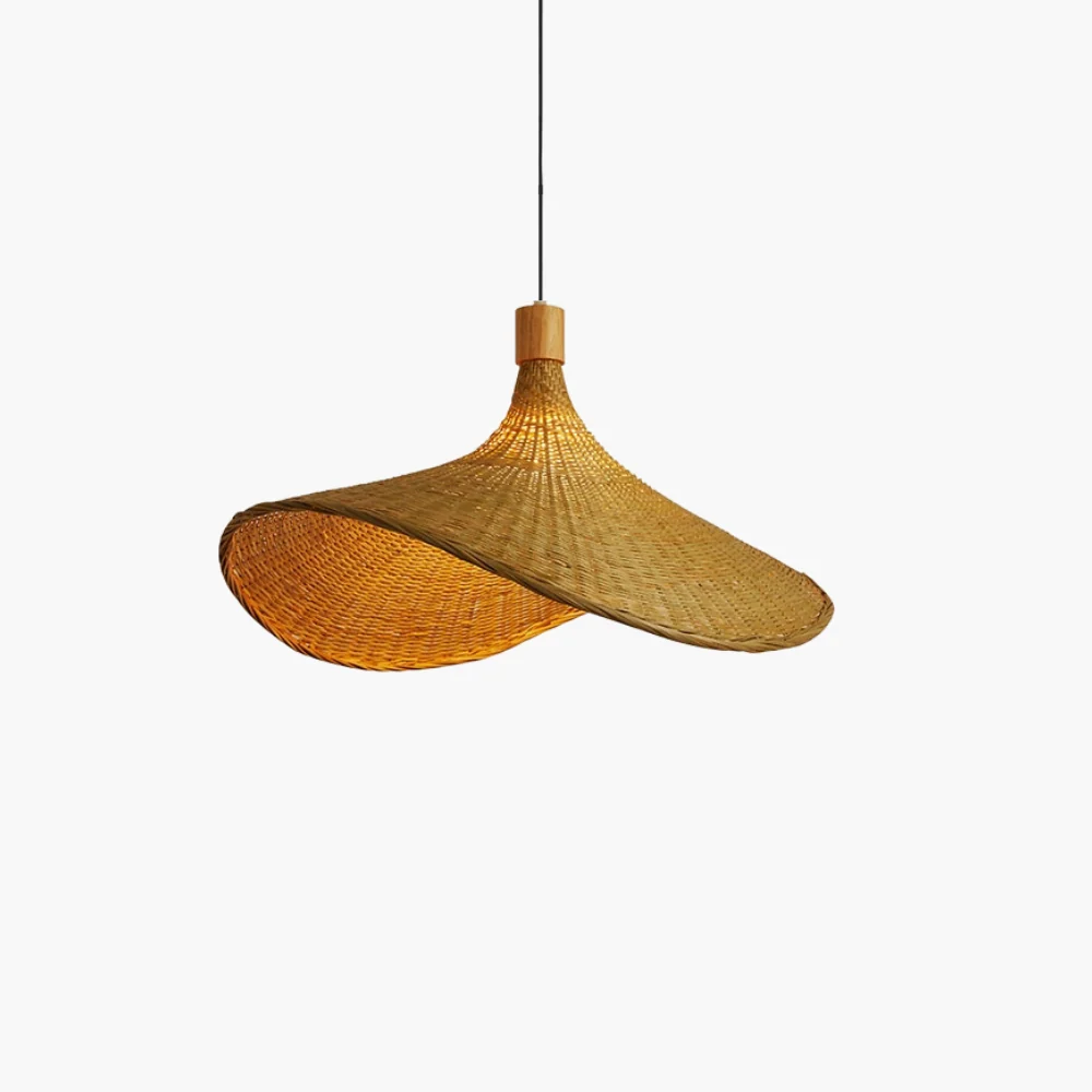 Chapeau d'Or Woven Hat Pendant Light