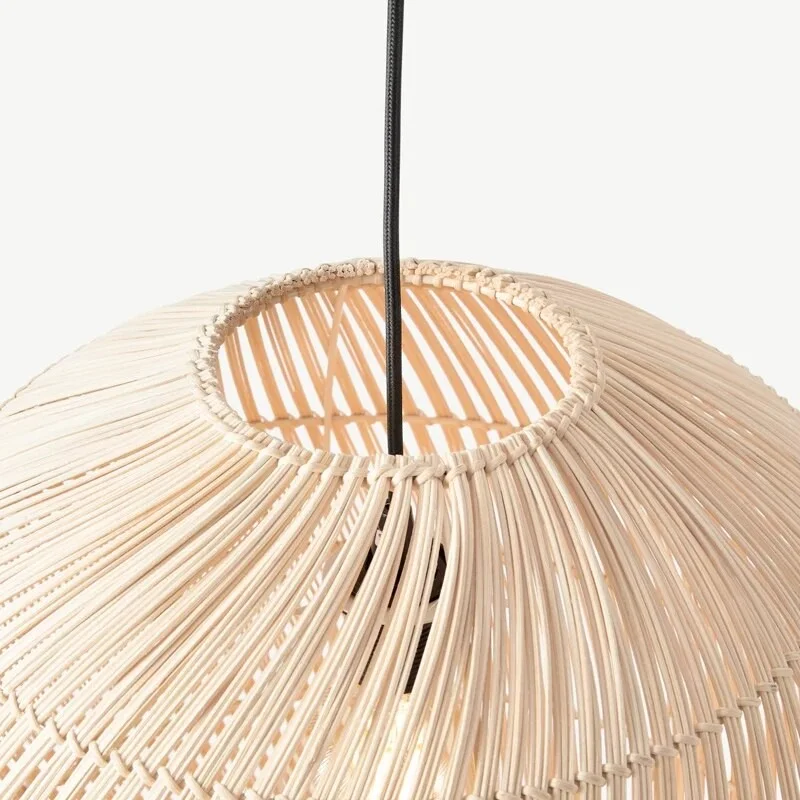 Ella Woven Rattan Globe Pendant Light