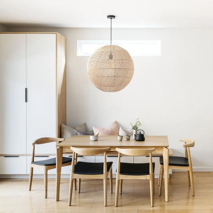 Ella Woven Rattan Globe Pendant Light