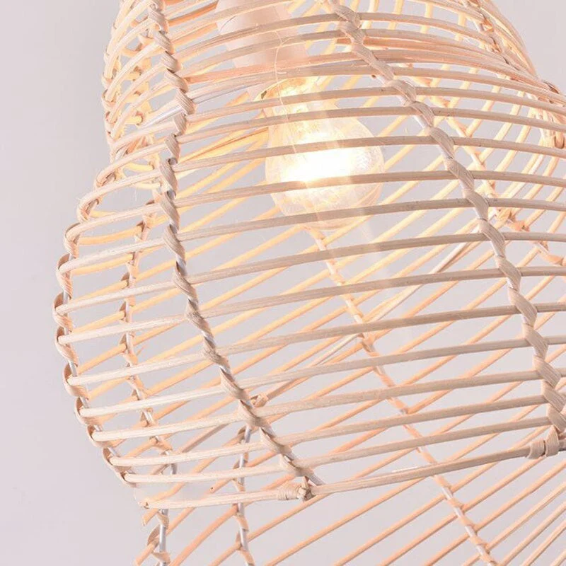 Shell Rattan Pendant Light