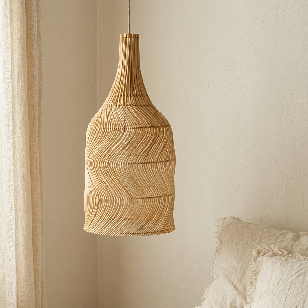 Amira Woven Rattan Pendant Light