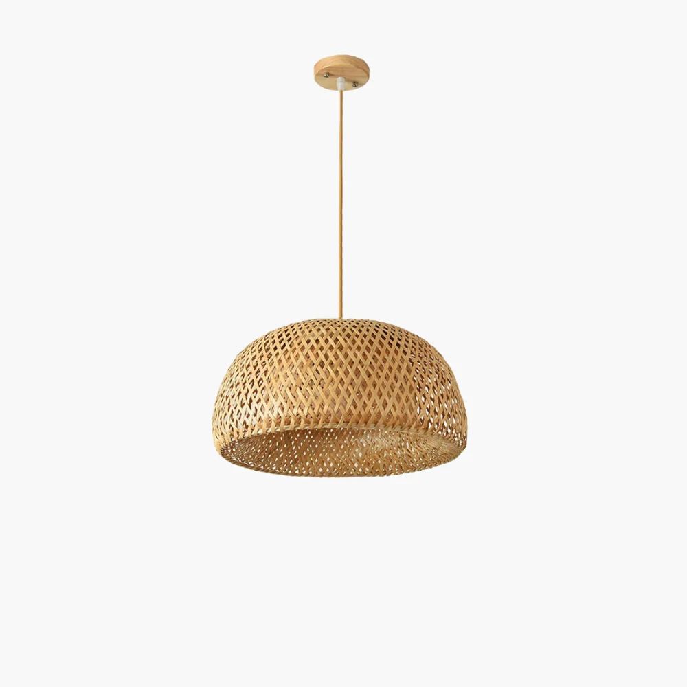 Luce Bamboo Dome Pendant Light