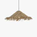 Pastorale Straw Hat Woven Rattan Pendant Light