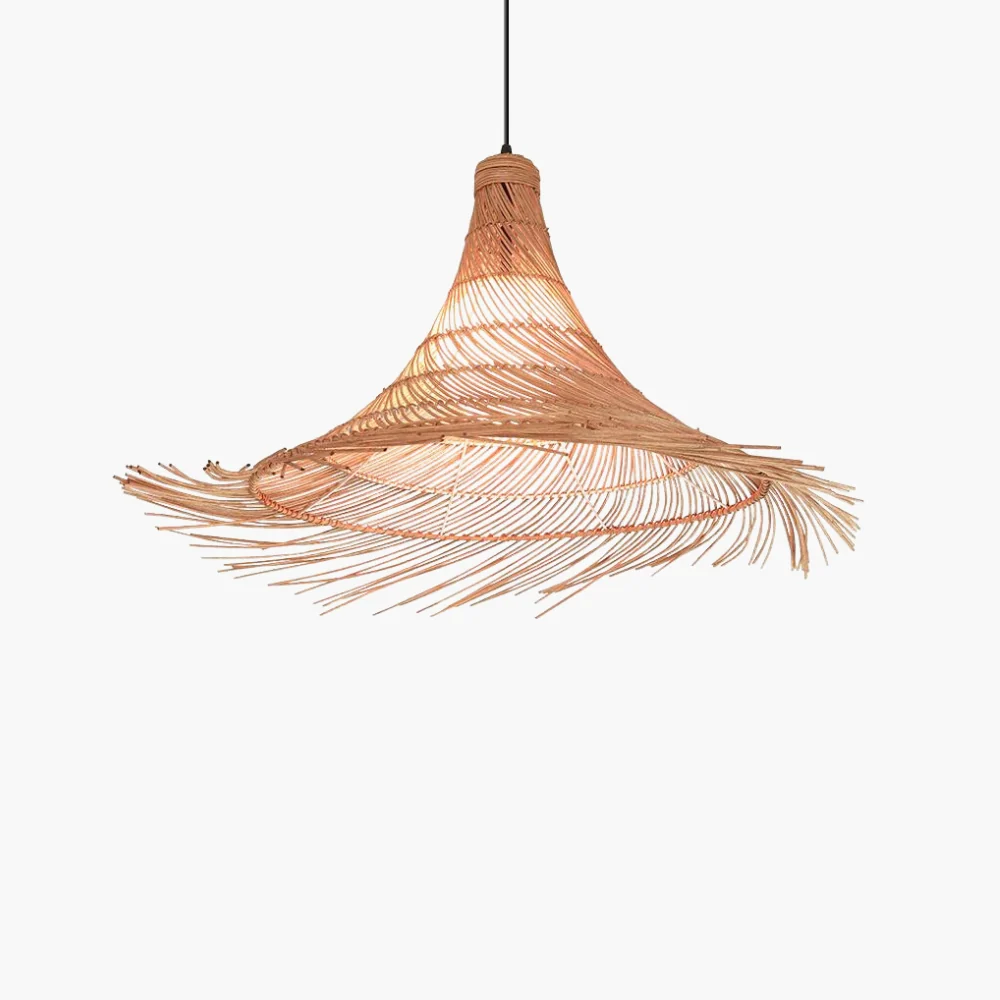 Free Spirit Woven Rattan Pendant Light