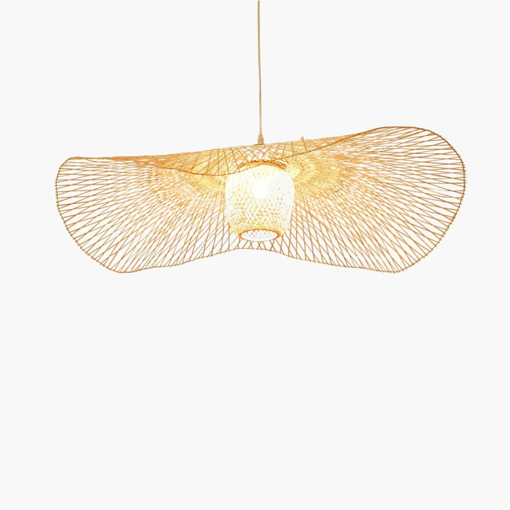 Dragonfly Rattan Pendant Light