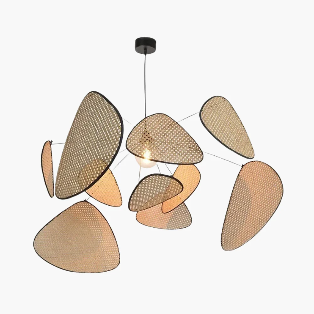 Screen Cannage Rattan Pendant Light