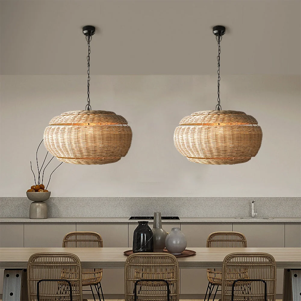 Gaïa XXL Wicker Pendant Light