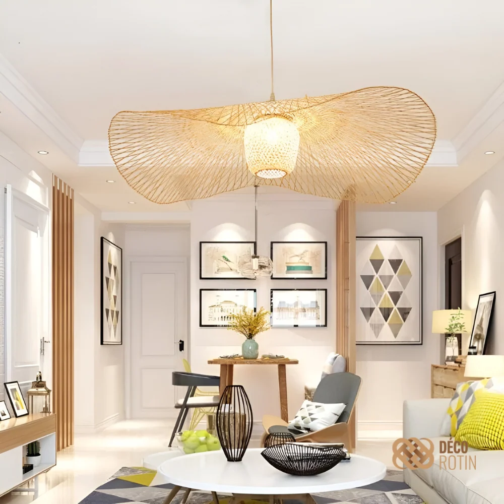 Dragonfly Rattan Pendant Light