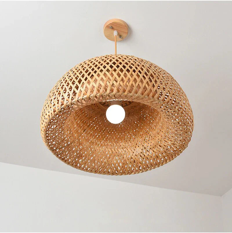 Luce Bamboo Dome Pendant Light