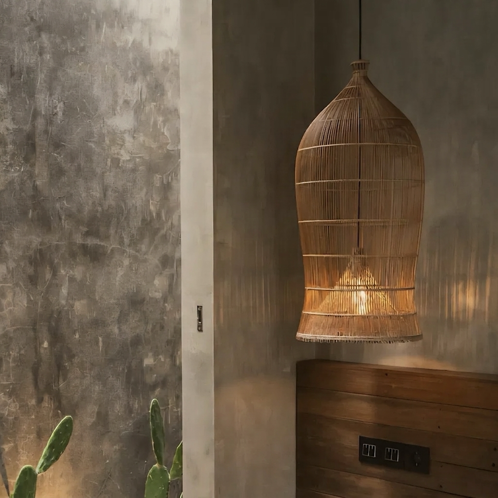 Symphonie Double-Layer Woven Rattan Pendant Light